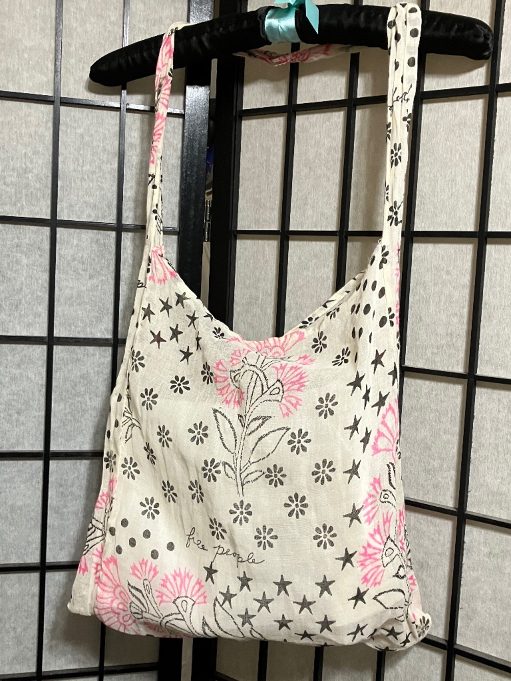 🌸FREE PEOPLE 🌸TOTE CROSSBODY/SHOULDER ECO SHOPPING 🌸 THISTLE PRINT🌸